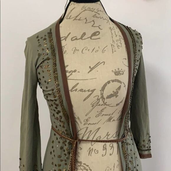 A COMMON THREAD OPEN CARDIGAN SEQUINS‎ DETA… - Picture 2 of 10